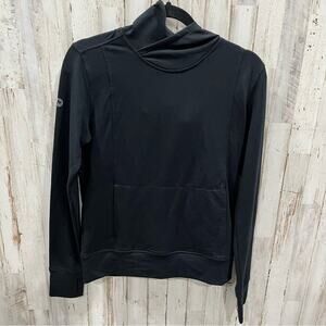 Marmot Black Pullover Activewear Hoodie Thumbholes Womens Size XS